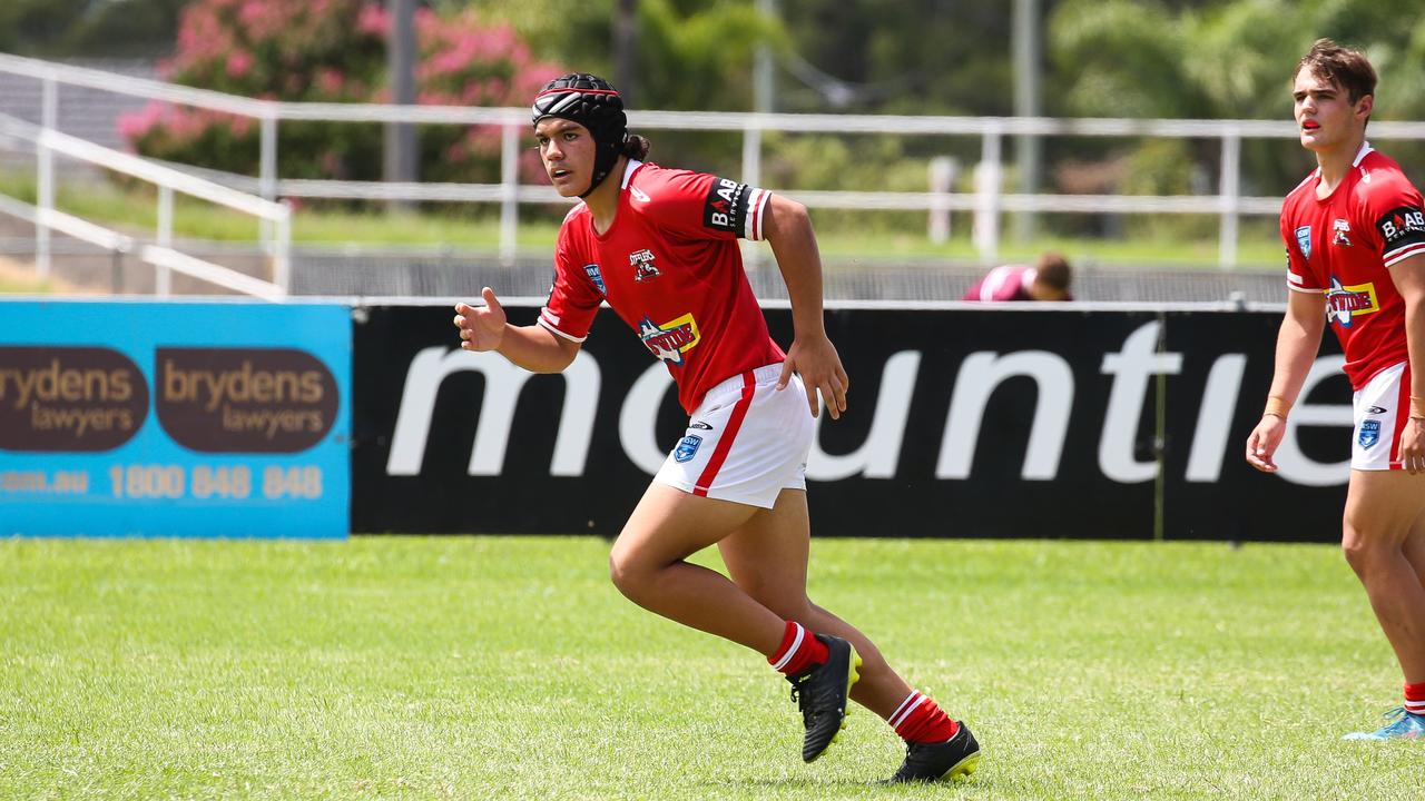 Daniel Meafou during a Harold Matthews Cup clash between Manly Sea Eagles and Illawarra Steelers.