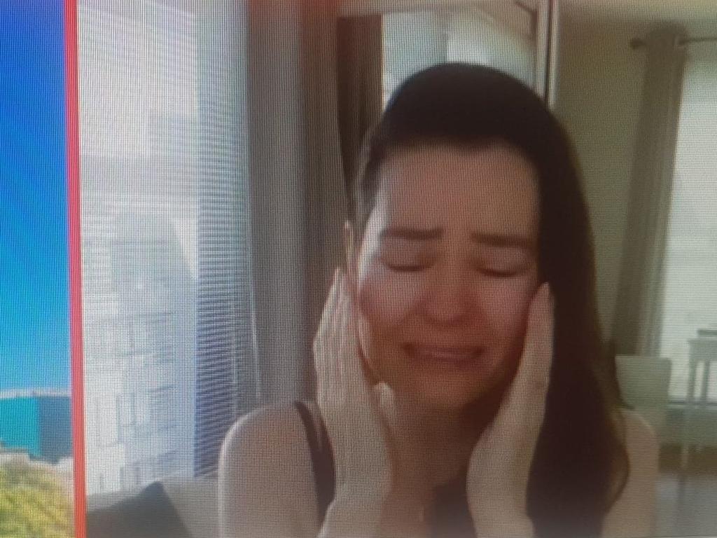 Ms Swieconek cried ‘happy tears’ during a TV interview on Thursday. Source: Nine Network