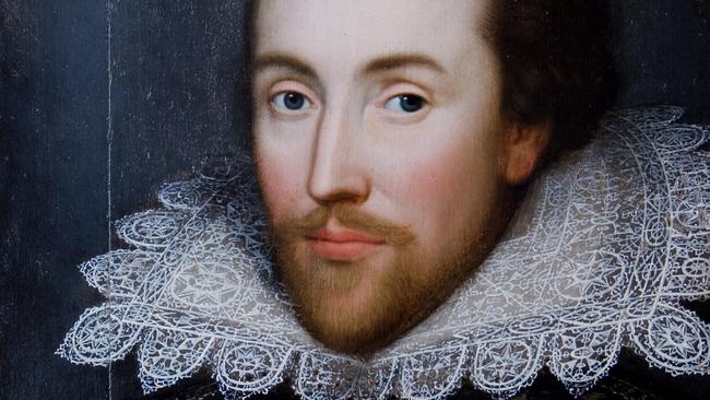 William Shakespeare sports an elaborate ruff in this portrait painted after his death in 1616.