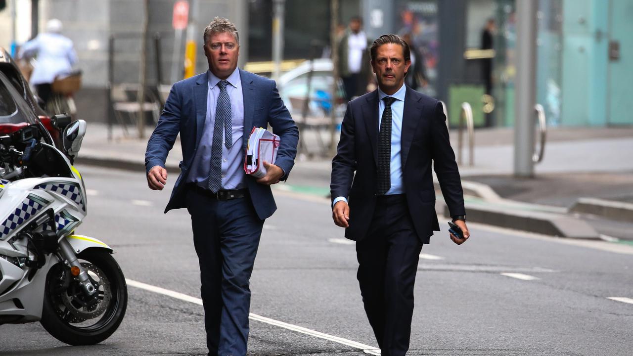 He is being represented by Paul McGirr (left). Picture: NCA NewsWire/ Gaye Gerard