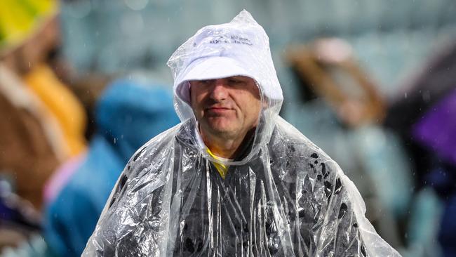 The rain saved the Aussies from a series whitewash. Picture: AFP.