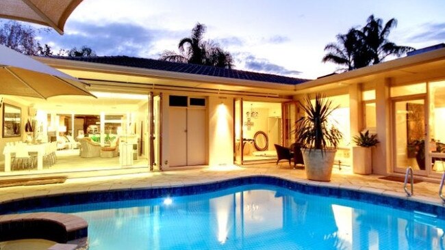 The pool area at 1 Netherby Ave, Netherby, before it burned down. It sold in 2013 for $2.65m. Pictures: realestate.com.au