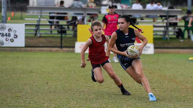 Leah Westcott at the 2023 National Combined Touch Championships in Darwin. Picture: Pema Tamang Pakhrin