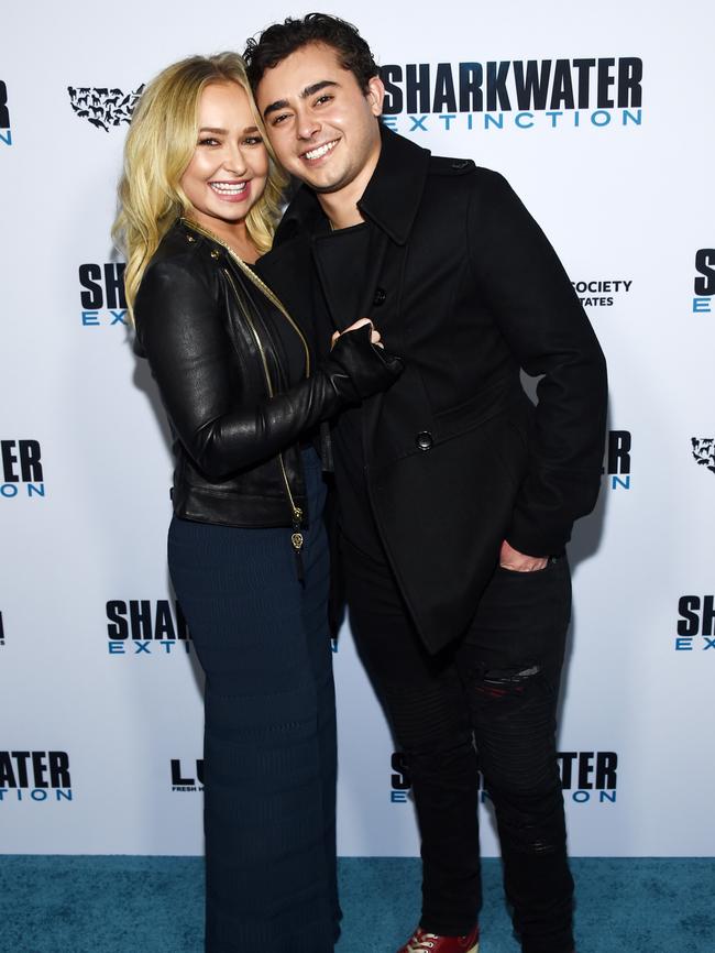 Hayden (L) and Jansen Panettiere arrive at a 2019 event. Picture: Getty