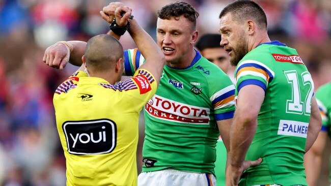 Jack Wighton will plead not guilty at the NRL Judiciary when facing a charge of biting. Picture: Brendon Thorne/Getty Images