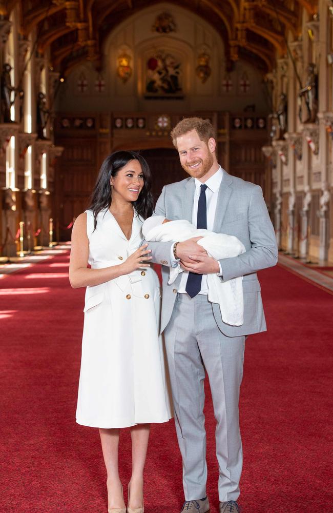 The christening will be at Windsor Castle, where the couple got married last year and showed off Archie as a newborn. Picture: Dominic Lipinski / POOL / AFP.