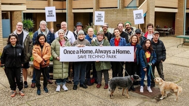 People have been living in the Techno Park housing estate for decades. Picture: Change.org