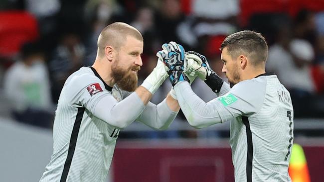Australia's goalkeeper Andrew Redmayne replaces Mat Ryan. Photo by KARIM JAAFAR / AFP.