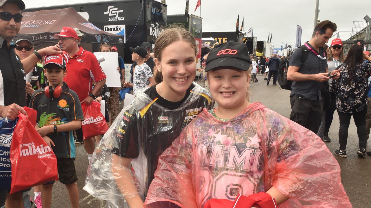 Watpac Townsville 400 Day One. Socials. Kate, 13, and Layne Bartley, 10, from Rockhampton. Picture: Evan Morgan