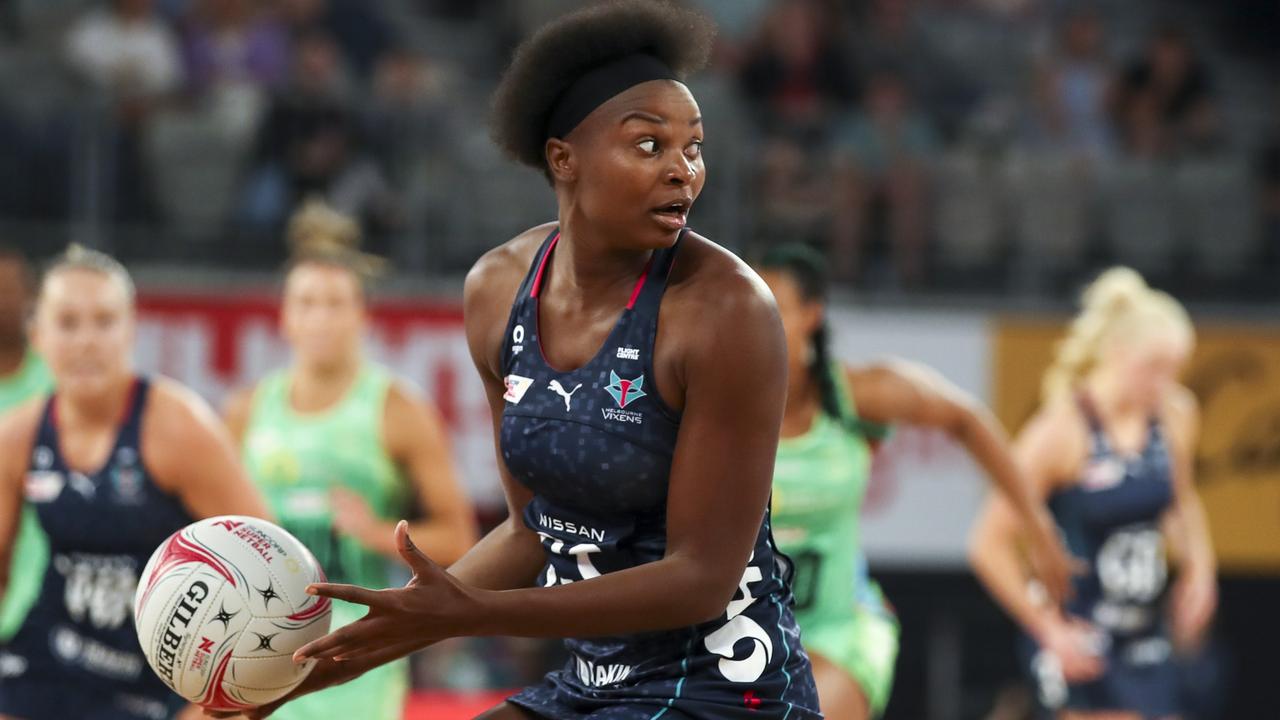 Mwai Kumwenda Suncorp Super Netball 1/5/21 Round 1 Vixens v Fever John Cain Arena Photo: Grant Treeby/NV