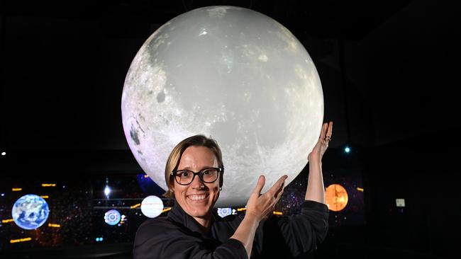 Program Director for the Moon to Mars demonstration feasibility project for AROSE, Sarah Cannard at the University Galley at MOD. Picture: Keryn Stevens