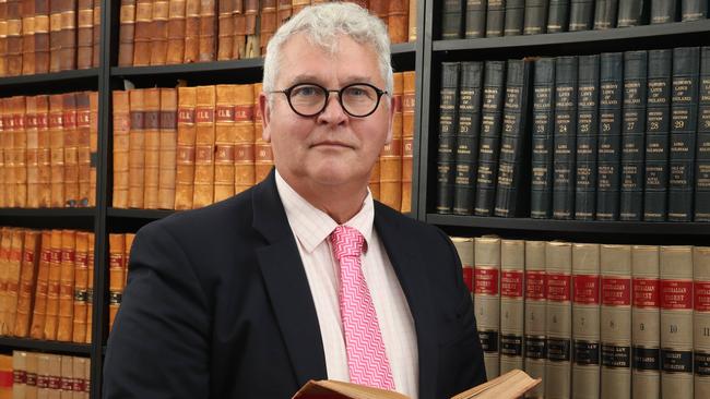 Prominent Queensland criminal lawyer Bill Potts in his Southport chambers. Picture Glenn Hampson