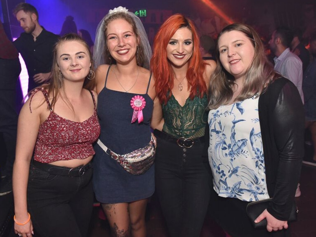 Alli Hayes, Andrea Stuart, Shanny McCoy and Kylie Dyke at Shooters.