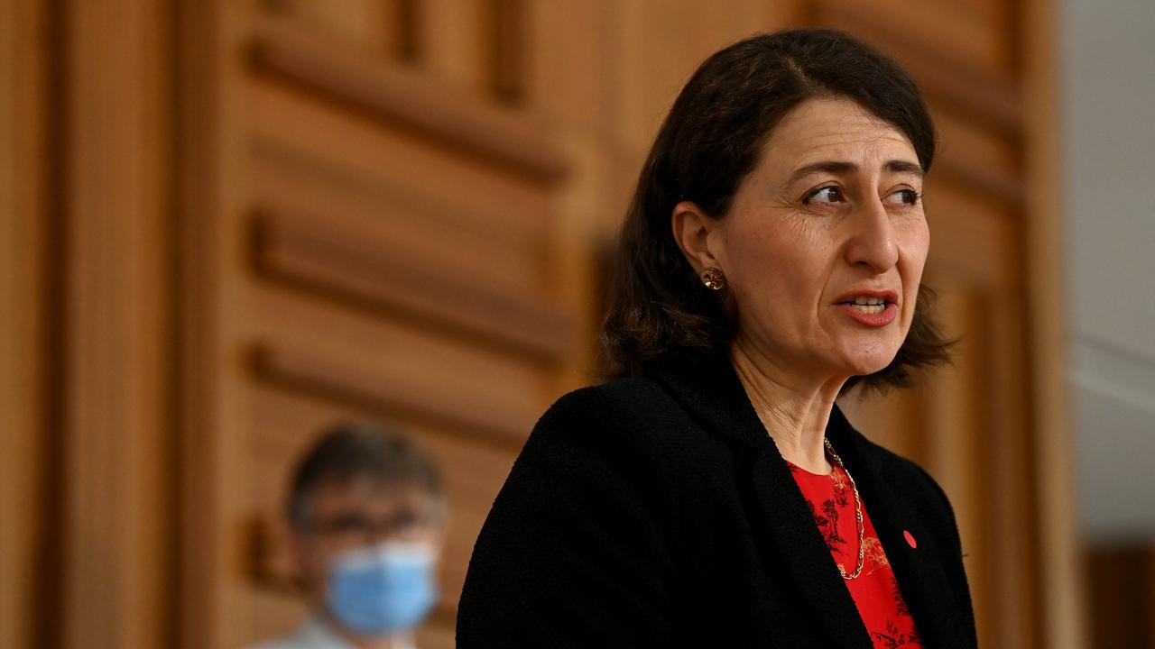 Premier Gladys Berejiklian fronted reporters again. Picture: NCA NewsWire/Bianca De Marchi