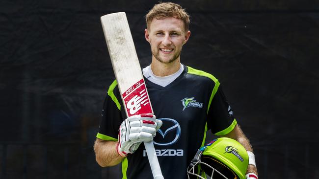 Joe Root will pad up for the Thunder in the BBL. Picture: Jenny Evans