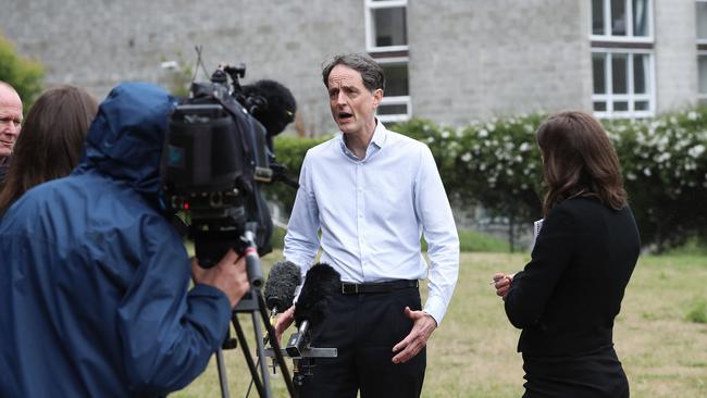 University of Tasmania Vice Chancellor Professor Rufus Black speaks about the UTAS solution to its housing crisis. Picture: LUKE BOWDEN