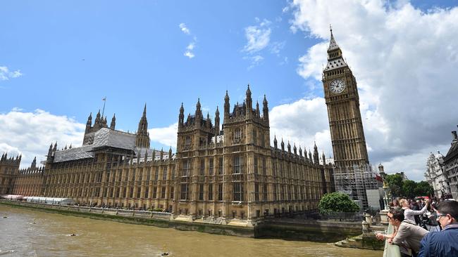 London’s Big Ben has become a victim of Australia’s disappointment as they vent their frustrations after the Matildas lost the World Cup semi-final against England. Picture: AFP PHOTO / Glyn Kirk