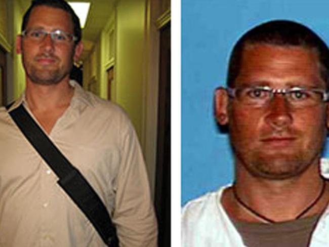 Wanted: The FBI handed out two photos of Chamberlain as part of a nationwide alert. AFP PHOTO/FBI