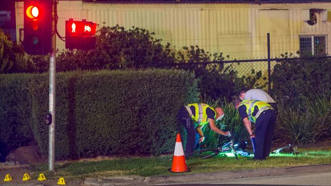 Police at the scene. Picture: Gary Sissons