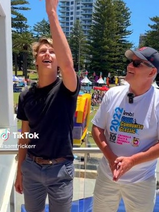 Sam Fricker was told the clip was tough to watch. Picture: TikTok/samfrickerr