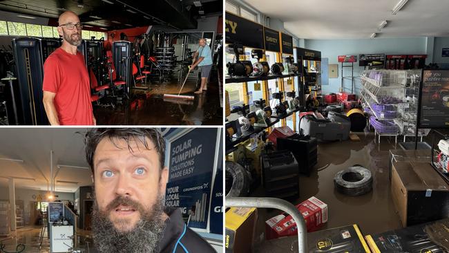 The Pump House in Nambour lost everything in Monday’s flooding while Snap Fitness dodged a bullet.