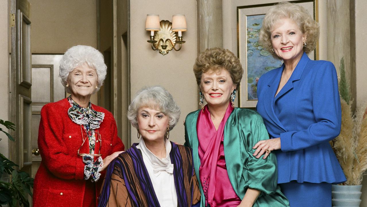 Estelle Getty, Bea Arthur, Rue McClanahan and Betty White as The Golden Girls. Picture: Paul Drinkwater/NBCU Photo Bank