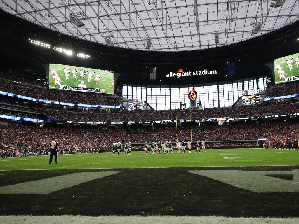 A look inside Allegiant Stadium where the double-header will be played. Picture: Michael Zagaris/Getty Images