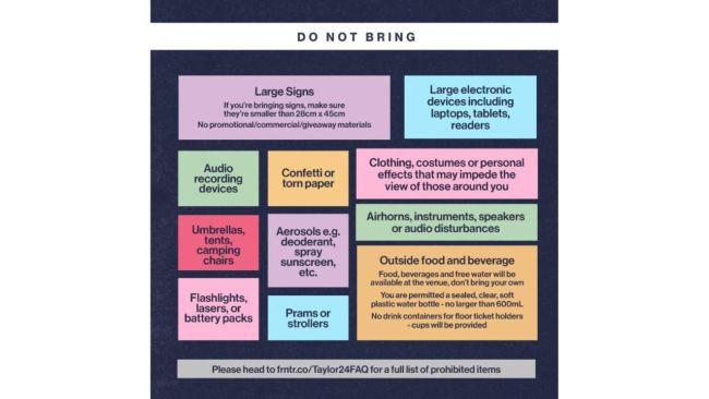 Battery packs are banned from the event. Image: Supplied