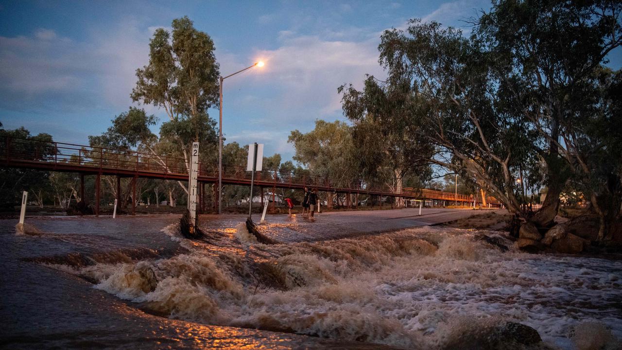 The woman was found dead near the Todd River in Alice Springs. Picture: Pema Tamang Pakhrin