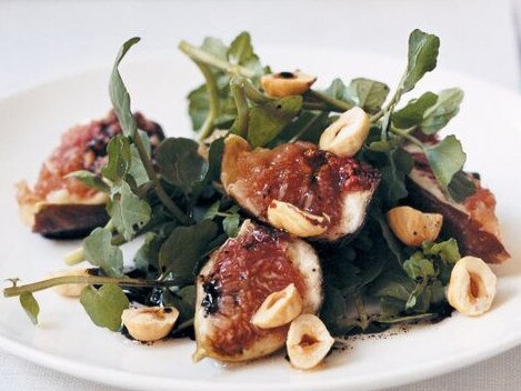 Watercress and fig salad.