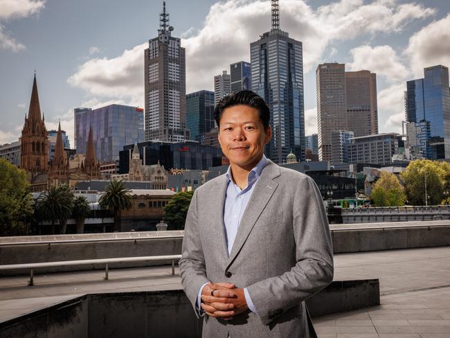 MELBOURNE, AUSTRALIA. THE AUSTRALIAN. September 17, 2024.  Tai Lin, the Managing Partner of Proterra Investment Partners Asia. This is Tai's first wide ranging interview with Australian mediaThe Australian/Nadir Kinani