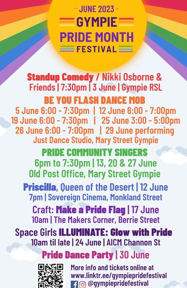 Gympie Pride Month Festival Program