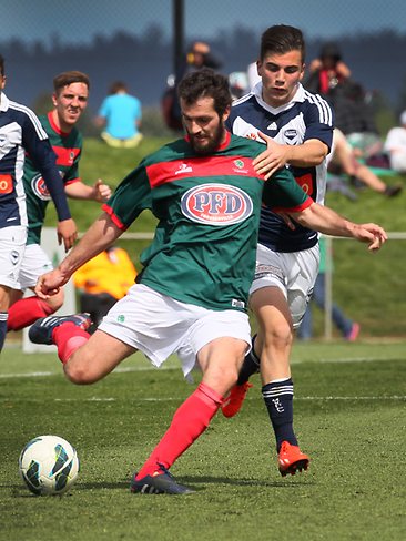 <p>Tasmania v Melbourne Victory. Picture: Kim Eiszele</p>