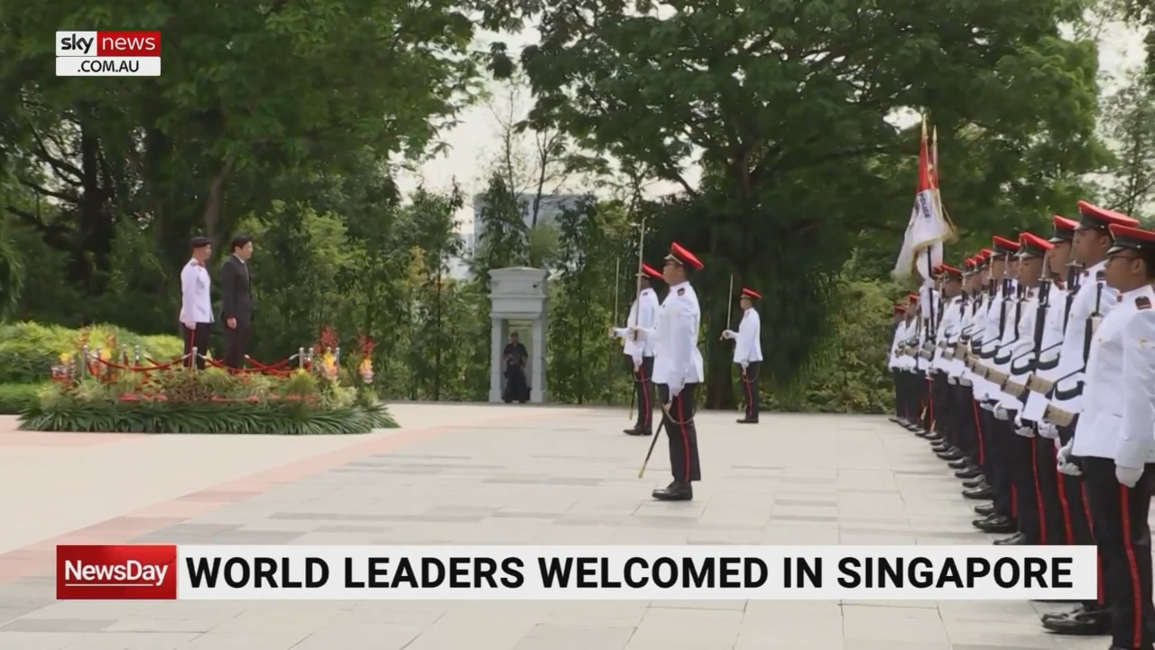 World leaders welcomed in Singapore