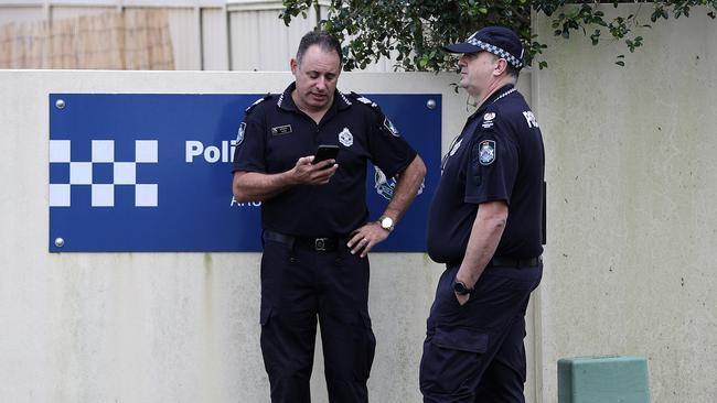 An officer and his family were inside at the time of the attack. Picture: Nigel Hallett.