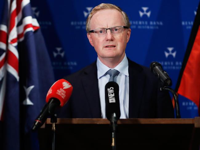 SYDNEY, AUSTRALIA - MARCH 19: Governor of the Reserve Bank of Australia, Philip Lowe, makes a speech on March 19, 2020 in Sydney, Australia. The Reserve Bank of Australia has cut official interest rates to a record low of 0.25% in a bid to protect the economy from the financial fallout of the global COVID-19 pandemic.  (Photo by Brendon Thorne/Getty Images)