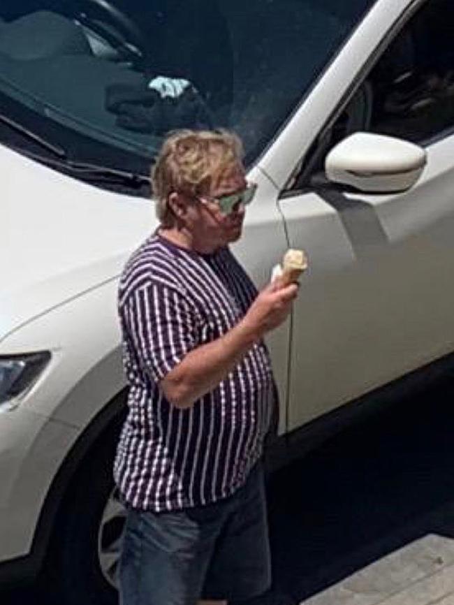 Will, not Elton John, pictured enjoying an ice-cream at Point Lonsdale on Sunday. Picture: Supplied