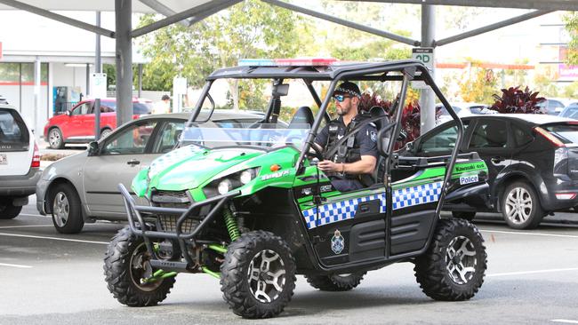 Members of the QLD Police force taking part in Operation Bombous. Pic Mike Batterham