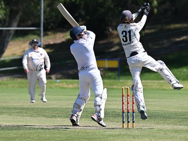 Ronnie McKenna took a spectacular catch for Newtown &amp; Chillwell. Picture: Wes Cusworth