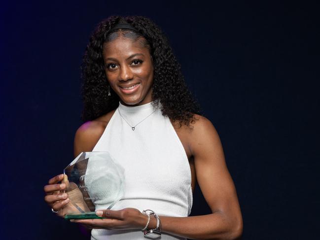 Latanya Wilson after being named Adelaide Thunderbirds 2024 Club Champion.