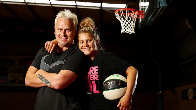 Shyla Heal, daughter of Boomers basketball legend Shane Heal. Picture: Toby Zerna