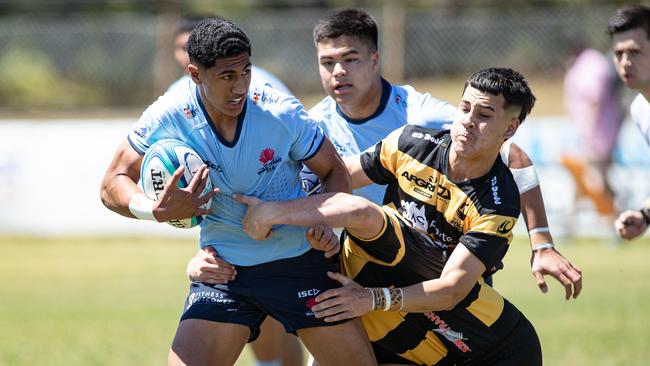 Captain Onitoni Large has lead the Waratahs by example this year. Picture: Julian Andrews