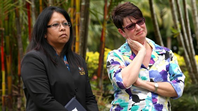 CEO of Gurriny Yealamucka Suzanne Andrews with former CEO of Cairns and Hinterland Hospital and Health service Julie Hartley-Jones.