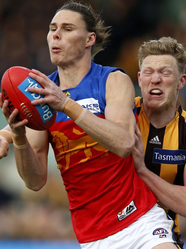 Despite injury and a lull in form, Eric Hipwood remains the ace in Brisbane’s flourishing deck. Picture: Getty Images