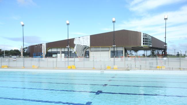 The $15.5m North Bellarine Aquatic Centre at Drysdale is nearing completion. Picture: Alan Barber