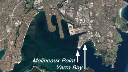 The proposed sites for a new terminal for large and mega cruise ships.