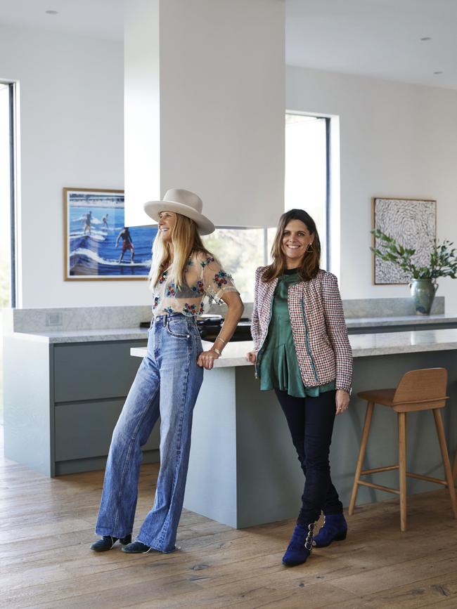 Arabella Ramsay, founder of Australian boutique fashion label Dougal with Powell &amp; Glenn head of interiors Clementine Jacobs. Photo: Armelle Habib