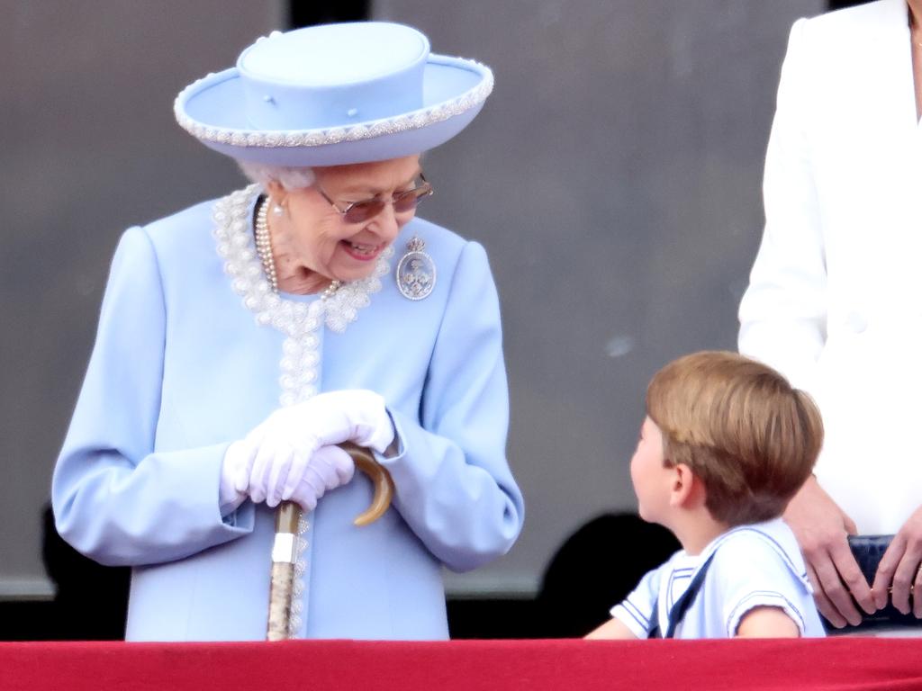 Time for a chat with his great grandma. Picture: Chris Jackson/Getty Images