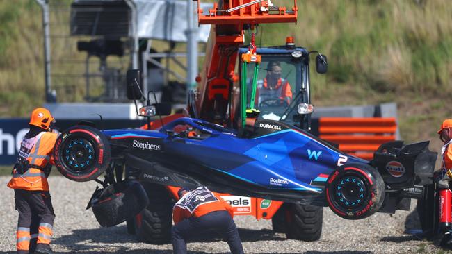 Red flag carnage during Dutch Grand Prix qualifying. (Photo by Peter Fox/Getty Images)