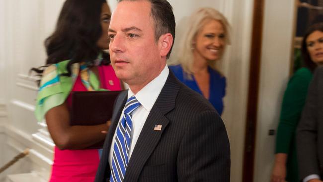 White House Chief of Staff Reince Priebus is under pressure. Picture: AFP